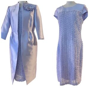 #A299 TALLY TAYLOR TIMELESS GLAMOUR LAVENDER MOTHER OF THE BRIDE 2PC SET NWOT 12